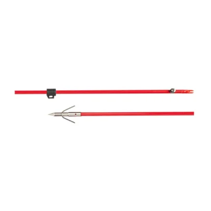 Cajun Red Fiberglass Arrow w/ Piranha XT Point